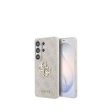 Guess Galaxy S26 Ultra Pembe Metal Logolu Pu Deri Telefon Kılıfı