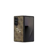 Guess Galaxy Z Fold 7 PU Deri Metal Logolu Kahverengi Telefon Kılıfı