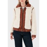 Guess Giordana Regular Fit Ceket Yaka Kemer Detaylı Suni Kürk Mont W5BL71W3840F0D9 Bayan Mont W5BL71 W3840 F0D9 - Ekru