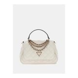 Guess Giully II Kadın Omuz Çantası, Kapitone Desen, Zincir Askı, Krem