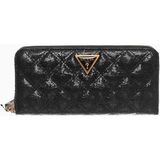 Guess Giully Leather Goods Large Logolu Cüzdan - Siyah
