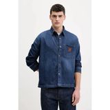 Guess Gj Büyük Beden Kısa Uzun Kollu Erkek Lacivert Gömlek M6RH51D002F-GTDW