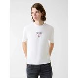 Guess Gj Kısa Kollu Büyük Beden Baker Logolu Erkek Beyaz T-Shirt M6rı45k8hm0-G046