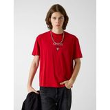 Guess Gj Kısa Kollu Büyük Beden Baker Logolu Erkek Kırmızı T-Shirt M6rı45k8hm0-G585