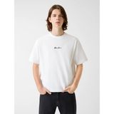 Guess Gj Kısa Kollu Kutulu Kesim Kısa Ottoman Erkek Beyaz T -Shirt M6RP14KD461-G046