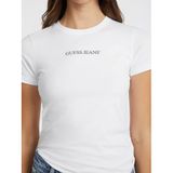 Guess Gj Ss Cn Kadın Slim Fit T-Shirt, Beyaz, S