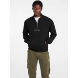 Guess GJ Yarım Fermuarlı Normal Kesim Nakışlı Erkek Siyah Sweatshirt M5RQ42KCPR1-JBLK