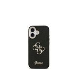 Guess Glitter iPhone 17 4G Logolu Siyah Telefon Kılıfı
