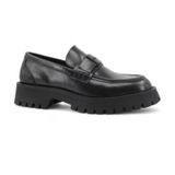GUESS Gorizia Deri Makosen Ayakkabı, FMTGORLEA14-BLACK