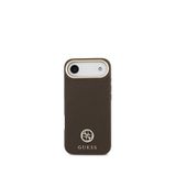 Guess Grained Serisi iPhone 17 Air 4G Logolu Magsafe Uyumlu Telefon Kılıfı