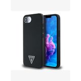 Guess Grained Triangle iPhone 16E Magsafe Uyumlu Kılıf