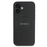 Guess Grained Yazı Logolu iPhone 16 Plus Magsafe Uyumlu Kılıf