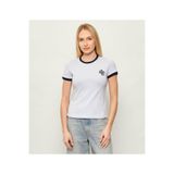 Guess Greta SS CN T-Shirt, Kadın, Beyaz, M Beden