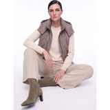 Guess Gri Kadın Kapüşonlu Kapitone Şişme Yelek W6YL13W2883-F1AX - XS