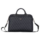 Guess Guess Lisanslı 4G Desenli Üçgen Logolu Omuz Askılı 15 İnç Laptop Çantası Siyah
