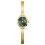 Guess Gugw0924l7 Yeşil Kadran Altın Kaplama Oval Kadın Kol Saati
