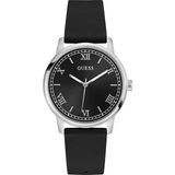 Guess GUGW0973G5 Erkek Kol Saati Siyah Kordon Pilli (Quartz) 3 ATM Suya Dayanıklı Metalik Gri Kasa