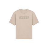 Guess GUSTAVE CN SS T-SHIRT Pamuklu Tişört, M, Z6GI01K2835-G9I0, Bej, Erkek