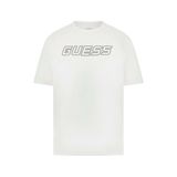 Guess Gustave Erkek Aktif Oversize Fit T-Shirt Z6GI01K2835, Beyaz, XL