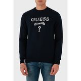 Guess Hammond Logo Işlemeli Yün Karışımlı Regular Fit Kazak M5YR00Z0122 Erkek Kazak M5YR00 Z0122 G7V2 - Lacivert