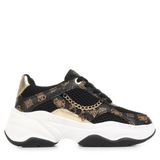 Guess Harpaa Logo Zincirli Bağcıklı Sneaker Ayakkabı FLPHARFAL12 Bayan AYAKKABI FLPHAR FAL12 BLKBR