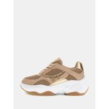 Guess Harpaa Logo Zincirli Kadın Sneaker Ayakkabı FLPHARELE12 - Bej