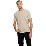 Guess Hedley Erkek Aktif Modal Karışımlı Regular Fit T-shirt Z2YI12JR06K, Bej, M