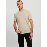 Guess Hedley Erkek Aktif Modal Karışımlı Regular Fit T-shirt Z2YI12JR06K, Bej, XL