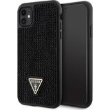 Guess iPhone 11 Uyumlu Orjinal Lisanslı Kılıf Taş İşlemeli Tasarım Kapak