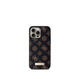 Guess Iphone 15 Pro Magsafe Uyumlu Metal Siyah Plate Kılıf