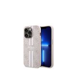 Guess Iphone 15 Pro Magsafe Uyumlu Şerit Tasarımlı Telefon Kılıfı - Pembe