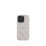 Guess iPhone 15 Pro Max Logolu Magsafe Uyumlu Pembe Telefon Kılıfı