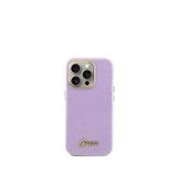 Guess Iphone 15 Pro Max Uyumlu Glitter Glossy Script Mor Silikon Kılıf
