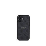 Guess iPhone 16 Plus Magsafe Logolu Uyumlu Siyah Telefon Kılıfı