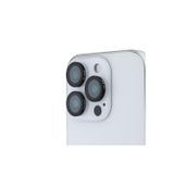 Guess İphone 16 Pro Max Lisanslı Metal Kamera Lens Koruyucu Siyah