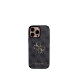 Guess iPhone 16 Pro Max Siyah 4G Logolu Çapraz Askılı Telefon Kılıfı