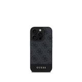Guess iPhone 16 Pro Siyah Şerit Logolu Telefon Kılıfı
