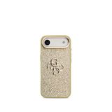 Guess Iphone 17 Air 4g Büyük Metal Kamera Çerçeveli Ve Logolu Glitter Telefon Kılıfı - Altın