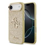 Guess iPhone 17 Air 4G Büyük Metal Logolu Glitter Altın Kılıf