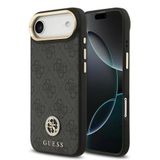 Guess iPhone 17 Air 4G Büyük Metal Logolu Siyah Kılıf