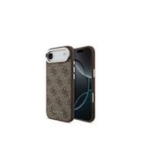 Guess iPhone 17 Air 4G Desenli Klasik Yazı Logolu Magsafe Uyumlu Kahverengi Telefon Kılıfı