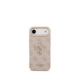 Guess iPhone 17 Air Pembe Büyük 4G Metal Logolu Kalın Askılı Telefon Kılıfı