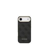 Guess iPhone 17 Air Siyah Askılı 4G Logolu Kartlıklı Magsafe Uyumlu Telefon Kılıfı