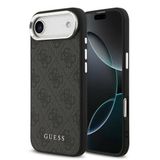 Guess İphone 17 Air Uyumlu Kılıf Orjinal Lisanslı M-Safe Özellikli 4G Klasik Yazı Logolu Kapak Siyah