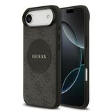 Guess İphone 17 Air Uyumlu Kılıf Orjinal Lisanslı M-Safeli Yazı Logolu Circle Classic Kapak Siyah