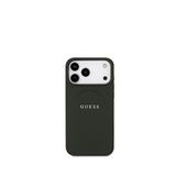 Guess Iphone 17 Pro Max Magsafe Uyumlu Deri Logolu Telefon Kılıfı - Siyah