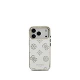 Guess iPhone 17 Pro Max Simli Aynalı Metal Kamera Çerçeveli Magsafe Uyumlu Gümüş Gri Telefon Kılıfı
