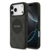 Guess İphone 17 Pro Max Uyumlu Kılıf Lisanslı M-Safeli Yazı Logolu Circle Classic Kapak Siyah