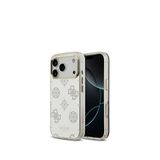 Guess Iphone 17 Pro Metal Kamera Çerçeveli Simli Aynalı Telefon Kılıfı - Gümüş