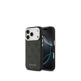 Guess iPhone 17 Pro Siyah 4G Desenli Klasik Yazı Logolu Magsafe Uyumlu Telefon Kılıfı